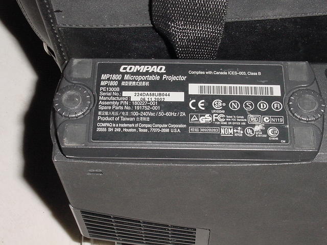 COMPAQ MP1800 Tag