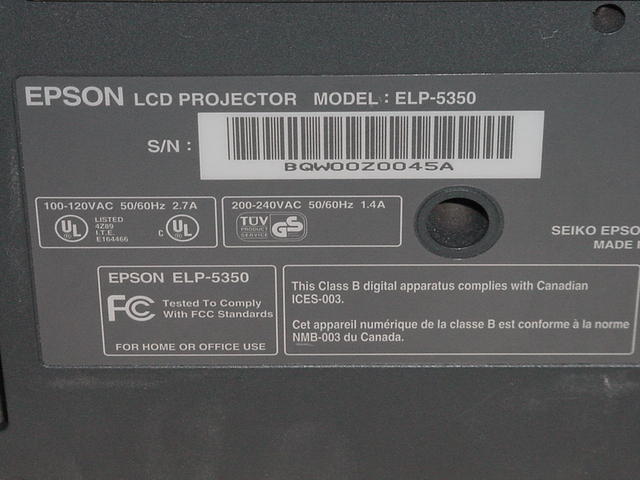 Epson ELP5350 Tag 1