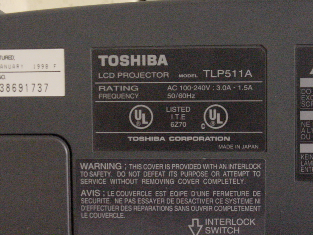 Toshiba TLP511A Tag