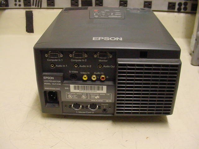 Epson ELP5100 Rear